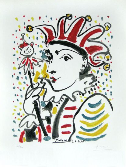 Pablo Picasso Lithograph, La Folie, 1958