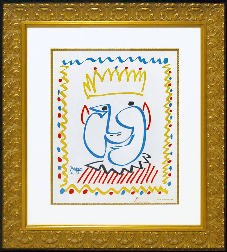 Pablo Picasso, The King, 1951, Lithograph (S) (I)