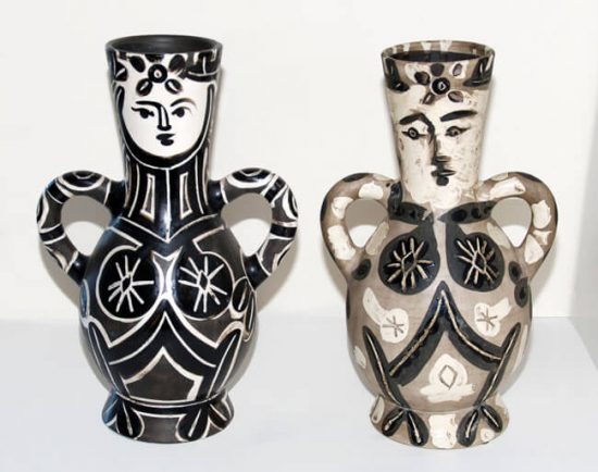 Pablo Picasso Ceramic, The King and The Queen (Vase with two high handles) 1952 and 1953