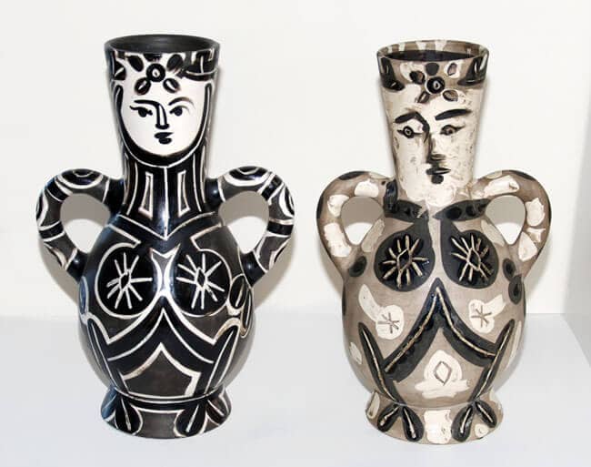 Pablo Picasso, The King and The Queen (Vase with two high handles) 1952 and 1953