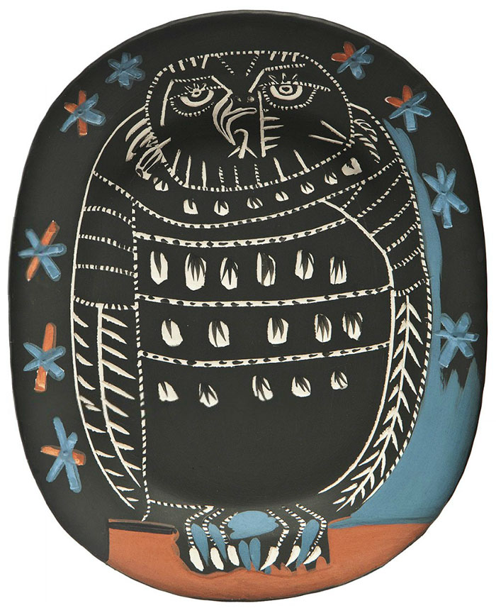 Pablo Picasso Hibou Mat (Mat Owl), 1955