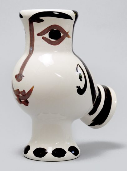 Pablo Picasso Ceramic, Chouette Visage De Femme (Woman-faced wood-owl), 1952 A.R. 144