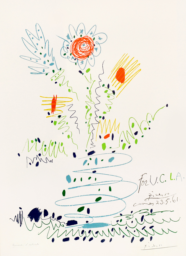 Pablo Picasso, Flowers for UCLA, 1961 (image 1)