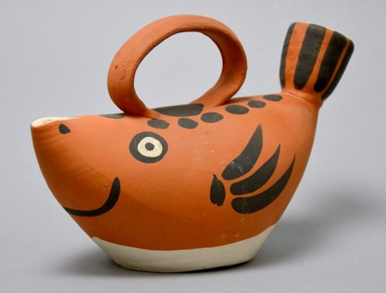 Pablo Picasso Ceramic, Fish Subject (Sujet poisson), 1954