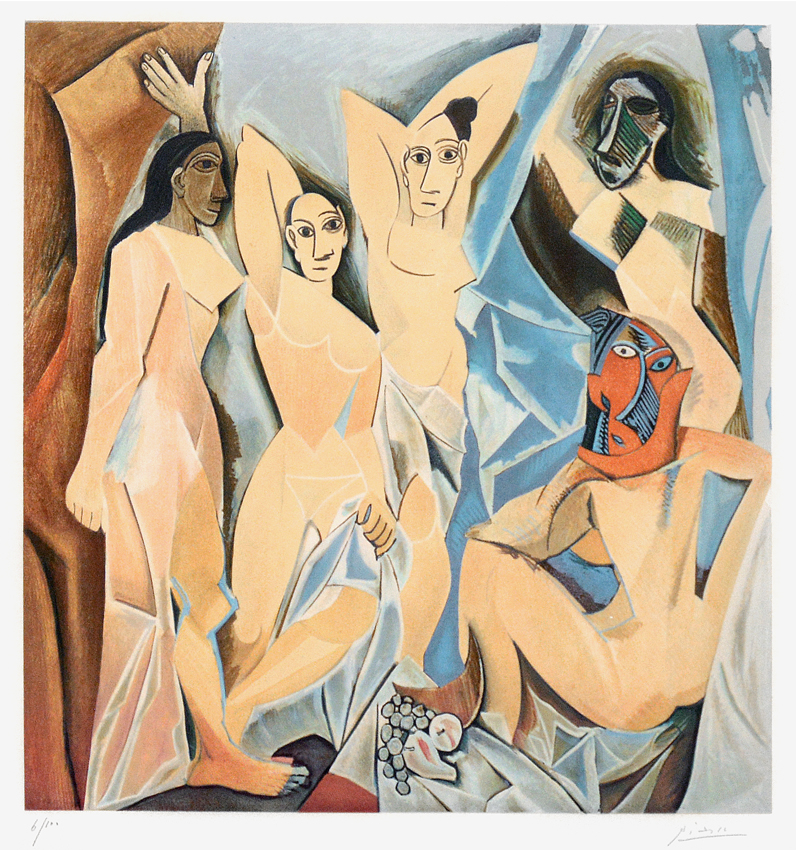 Pablo Picasso Les Demoiselles d'Avignon (The Young Ladies of Avignon), 1955 (image 1)