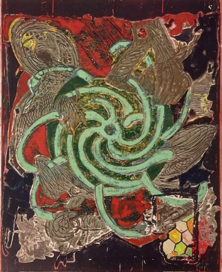 Frank Stella Monoprint, Abu Hureya #1, from Abu Hureya Monoprints, 2000