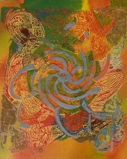 Frank Stella Monoprint, Abu Hureya #10, from Abu Hureya Monoprints, 2000