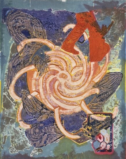 Frank Stella Monoprint, Abu Hureya #12, from Abu Hureya Monoprints, 2000