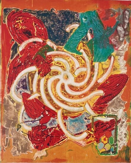 Frank Stella Monoprint, Abu Hureya #4, from Abu Hureya Monoprints, 2000