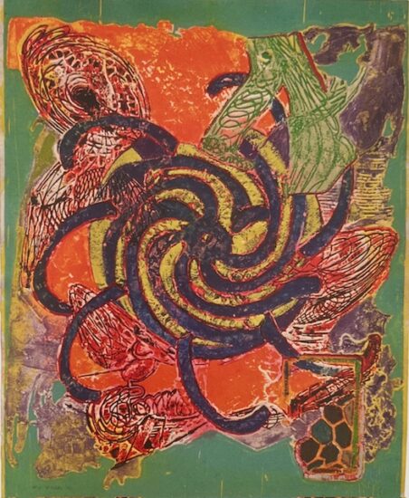 Frank Stella Monoprint, Abu Hureya #7, from Abu Hureya Monoprints, 2000