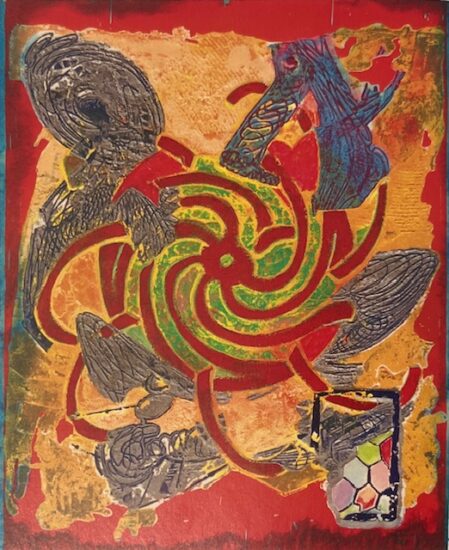 Frank Stella Monoprint, Abu Hureya #2, from Abu Hureya Monoprints, 2000