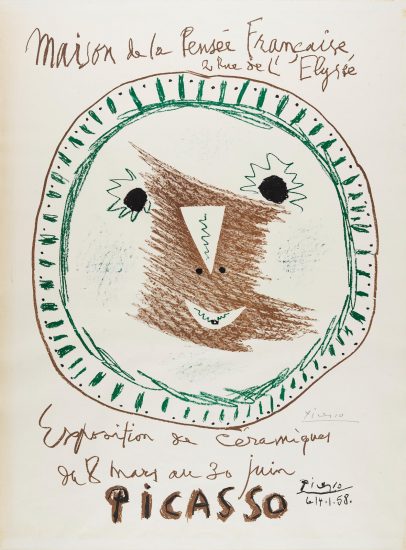 Pablo Picasso Lithograph, Affiche Exposition de Céramiques (Ceramic Exhibit), 1958