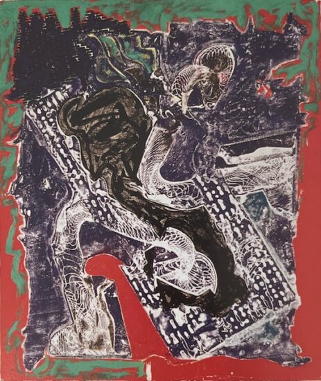 Frank Stella Monoprint, Ain Ghazal (F), from Ain Ghazal Monoprints, 1999