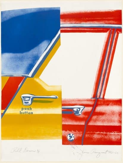 James Rosenquist Lithograph, Roll Down, 1965-66