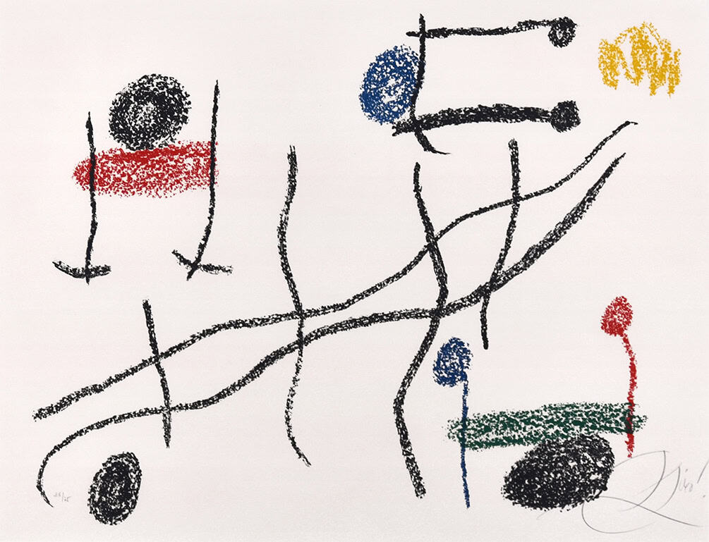 Joan Miró, Album 21, Plate 16, 1978