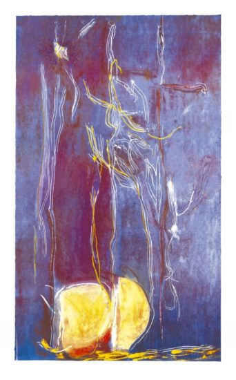 Helen Frankenthaler Woodcut, All About Blue, 1994