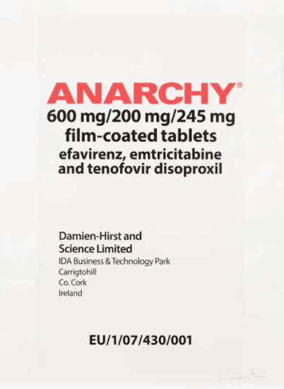 Damien Hirst Screen Print, Anarchy, 2017