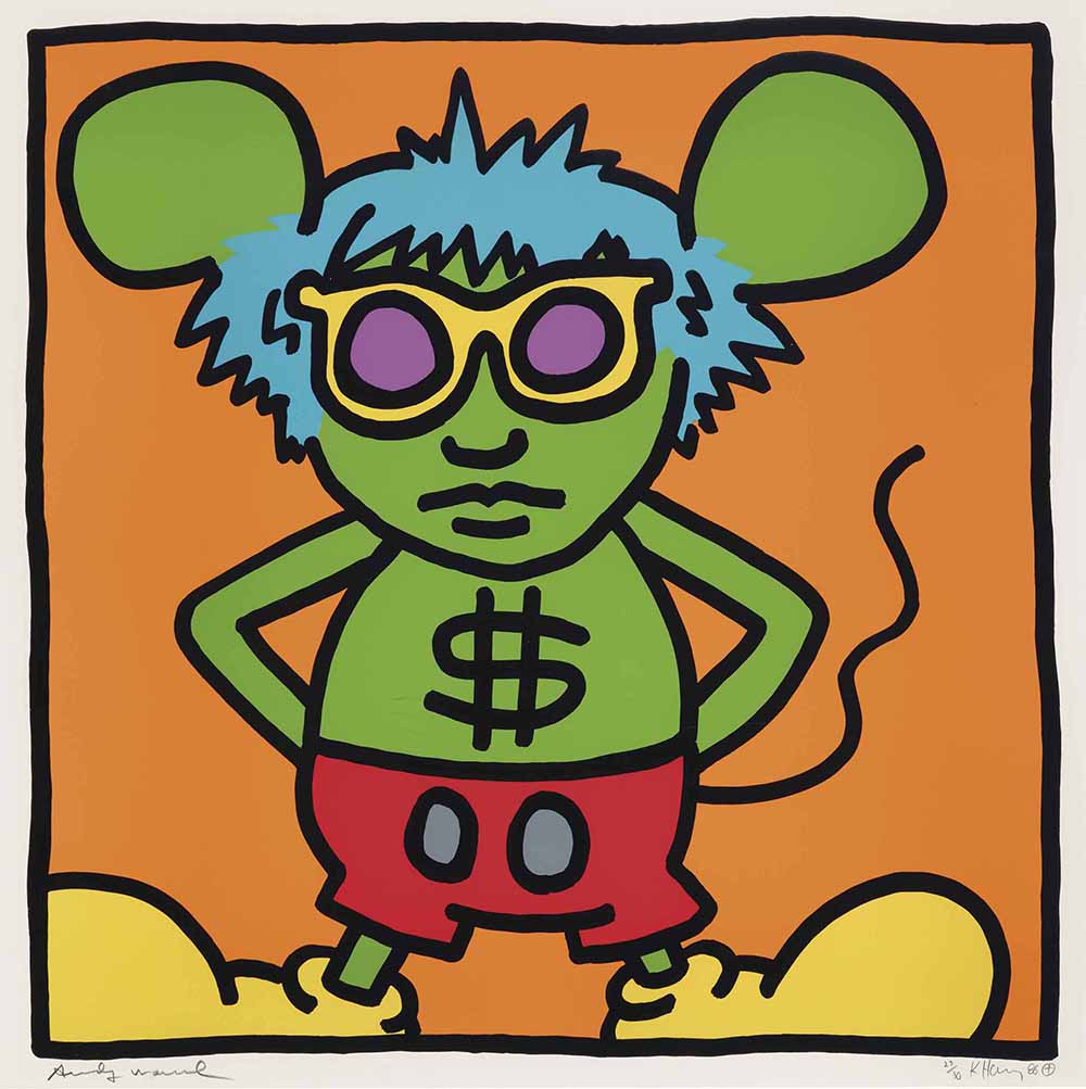 Keith Haring Andy Mouse (Plate 4) (image 1)