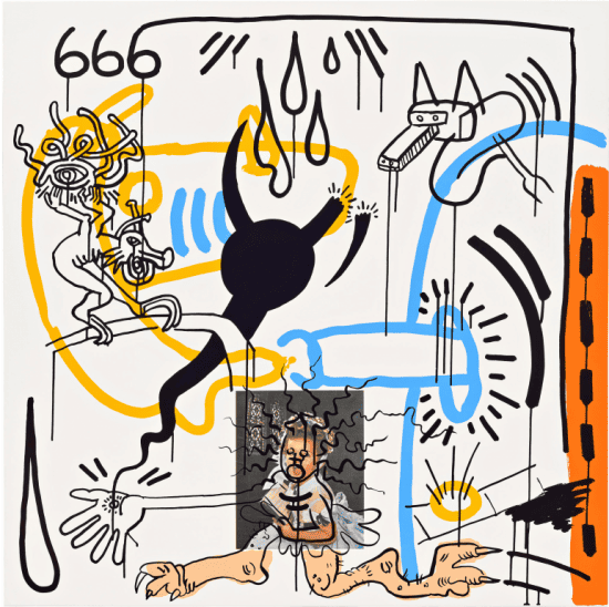 Keith Haring Silkscreen, Apocalypse (Plate 8), 1988