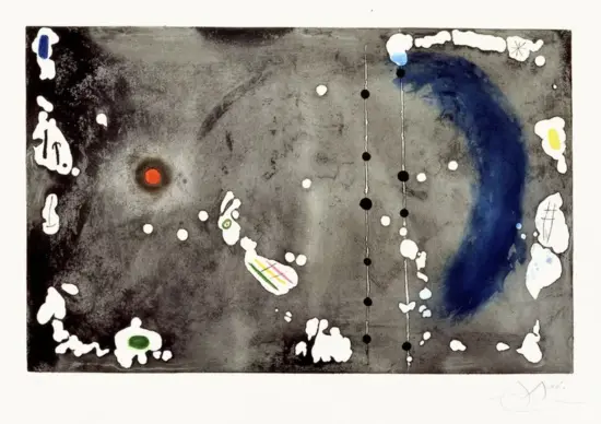 Joan Miró Etching and Aquatint, Archipel Sauvage I (Wild Archipelago I), 1970