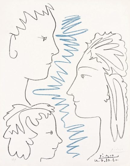 Pablo Picasso Lithograph, Art et Solidarité, 1960