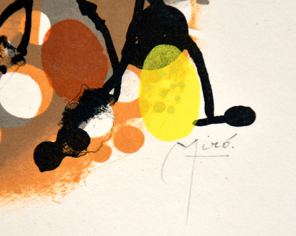 Joan Miró signature, Atmosfera, 1959