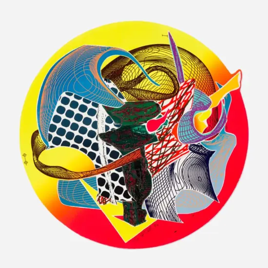 Frank Stella Screen Print, Calnogor, from Imaginary Places Series, 1996