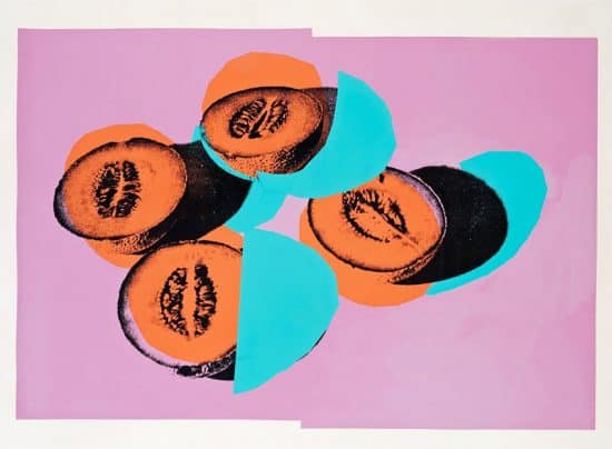 Andy Warhol Screen Print, Space Fruit: Cantaloupes II, 1979