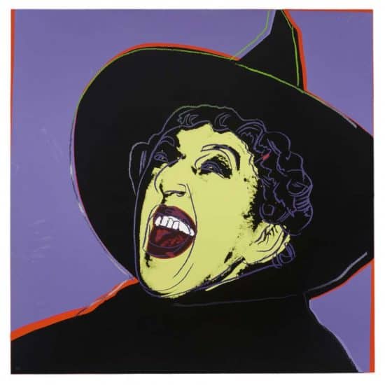 Andy Warhol Screen Print, The Witch, from The Myths Series, 1981
