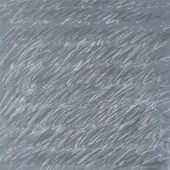 Cy Twombly Screen Print, Untitled, from On the Bowery, 1969