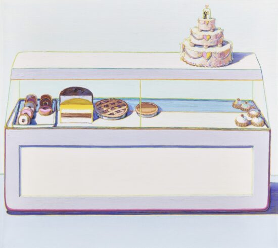 Wayne Thiebaud Lithograph, Bakery Case, 2018