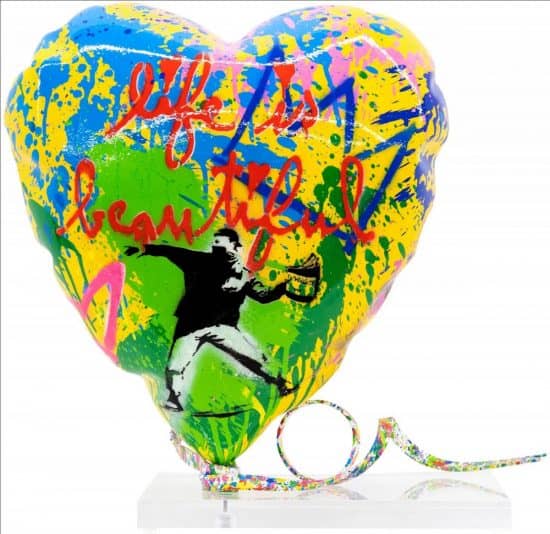 Mr. Brainwash Sculpture, Balloon Heart, 2022