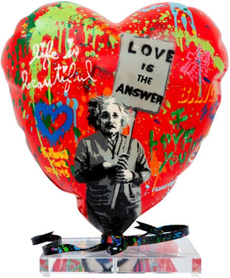 Mr. Brainwash Sculpture, Balloon Heart, 2023