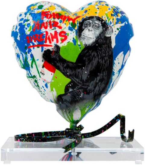 Mr. Brainwash Sculpture, Balloon Heart, 2023