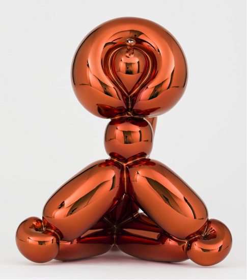 Jeff Koons Sculpture, Balloon Monkey (Orange), 2019