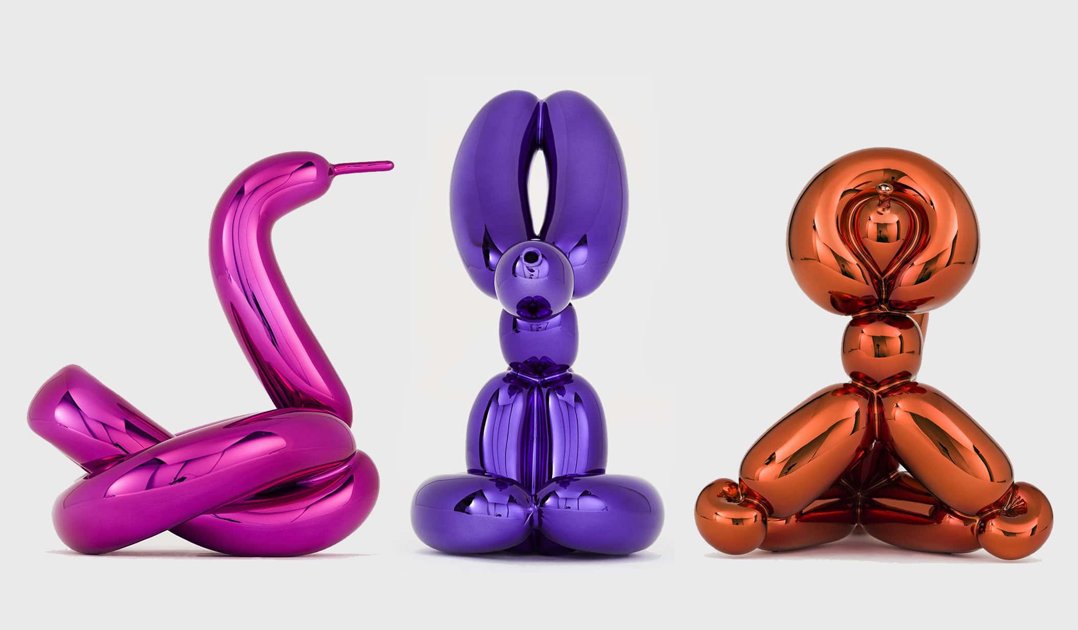 Jeff Koons Balloon Swan, Rabbit, and Monkey, 2019 (image 1)