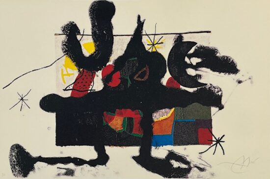 Joan Miró Etching Aquatint with Carborundum, Barcelona 1972-1973 I, 1973