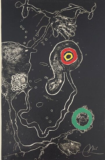Joan Miró Etching Aquatint with Carborundum, Barcelona 1972-1973 VII, 1973