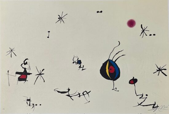 Joan Miró Etching Aquatint with Carborundum, Barcelona 1972-1973 X, 1973