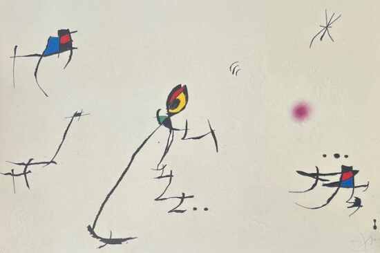 Joan Miró Etching Aquatint with Carborundum, Barcelona 1972-1973 XI, 1973