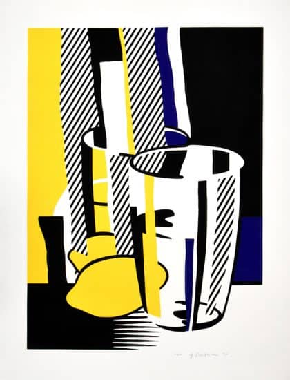 Roy Lichtenstein Lithograph, Before the Mirror, from Mirror of the Mind, 1975