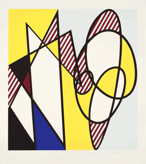 Roy Lichtenstein Screen Print, Best Buddies, 1991