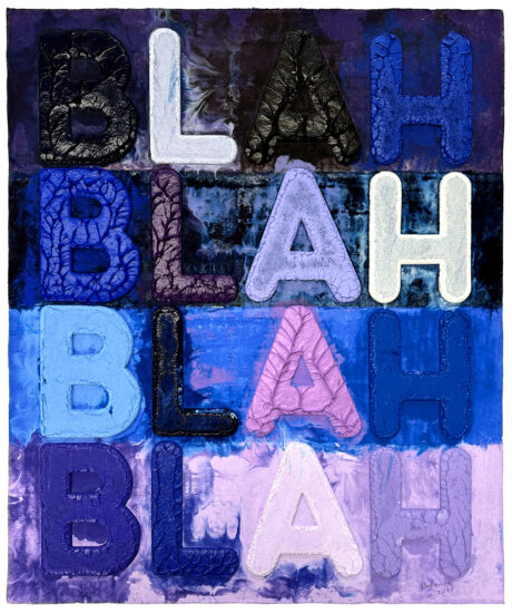 Mel Bochner Monotype, Blah, Blah, Blah, 2024