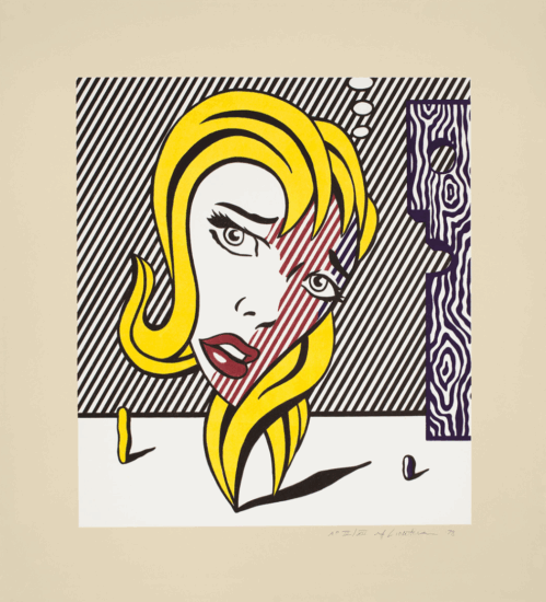 Roy Lichtenstein Lithograph, Blonde, 1978