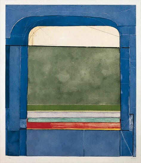 Richard Diebenkorn Etching and Aquatint, Blue Surround, 1982