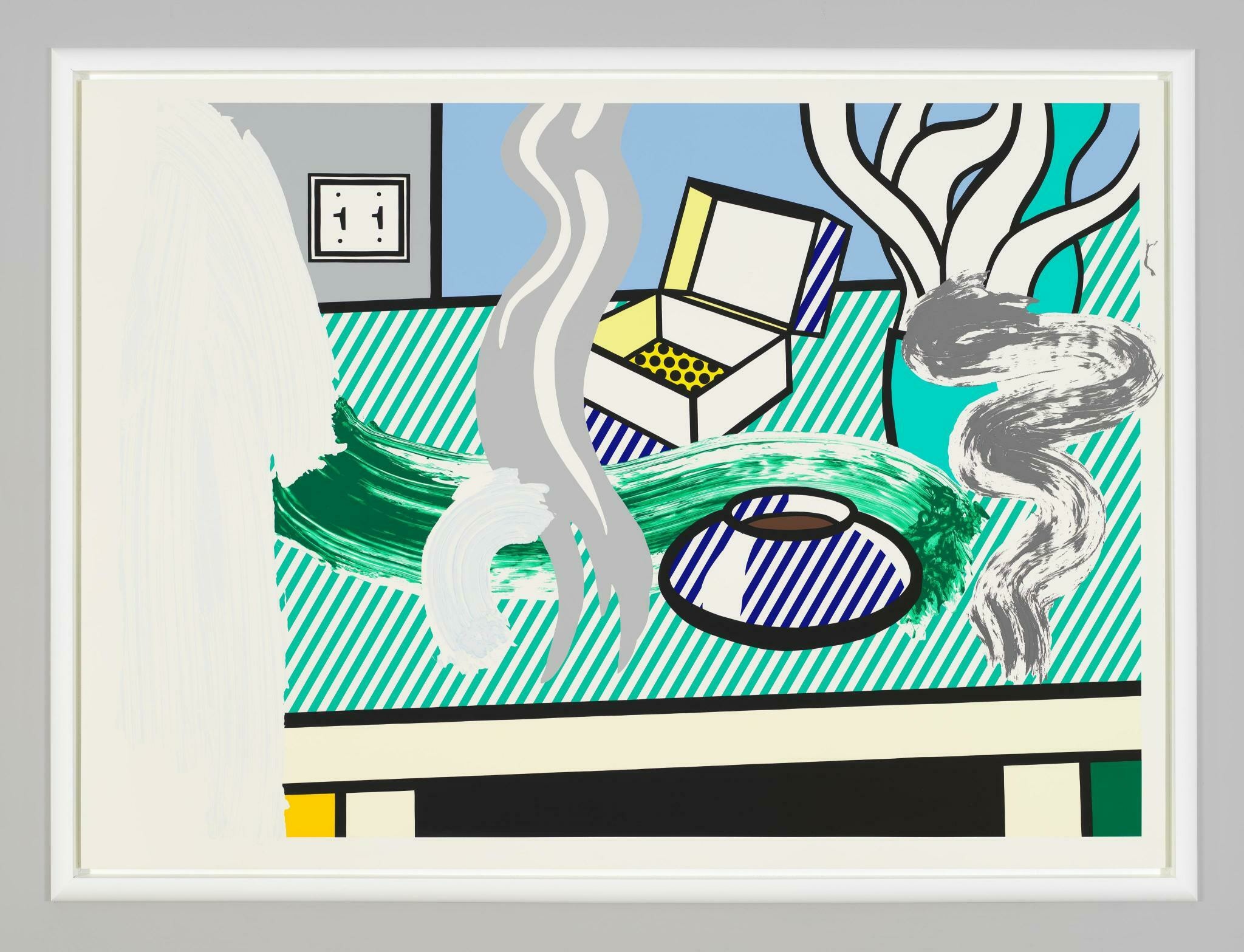 Roy Lichtenstein, Brushstroke Still Life with Box, 1997 (image 1)