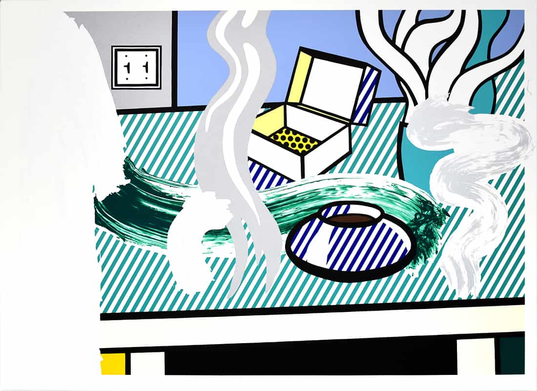 Roy Lichtenstein still life, Brushstroke Still Life with Box, 1997 (image 1)