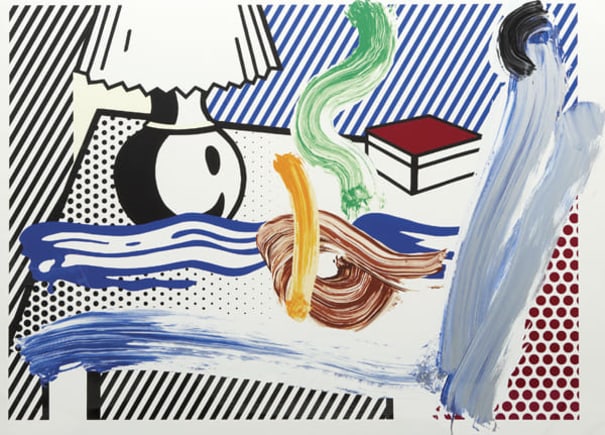 Roy Lichtenstein, Brushstroke Still Life with Lamp, 1997