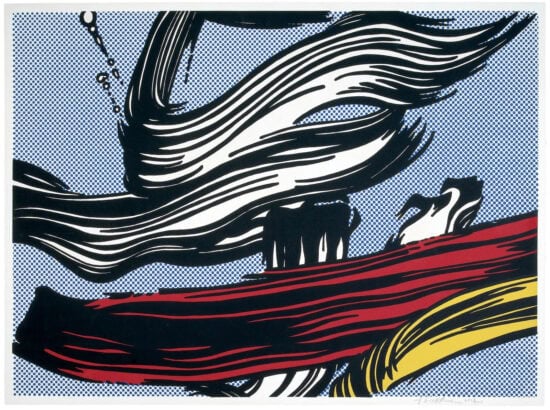 Roy Lichtenstein Screen Print, Brushstrokes, 1967