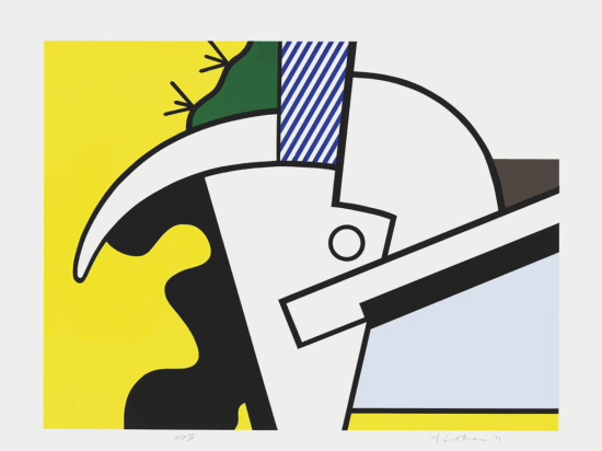 Roy Lichtenstein Lithograph, Bull Head II, 1973